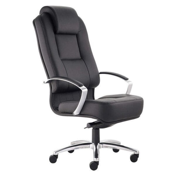 Cadeira de Escritório com Apoio para Cabeça Presidente Comfort Espresso Móveis - 1