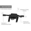 Ver imagem 7 de Cadeira de Escritório com Apoio para Cabeça Presidente Comfort Espresso Móveis