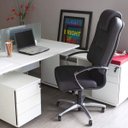 Ver imagem 3 de Cadeira de Escritório com Apoio para Cabeça Presidente Comfort Espresso Móveis