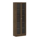 Ver imagem 2 de Armário Estante Com 2 Portas De Vidro Cr25069 Nogal
