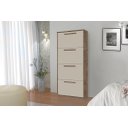Ver imagem 1 de Sapateira Multiuso Ag 4 Portas Cor Canela / Off White