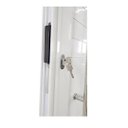 Ver imagem 2 de Porta Pivotante de Alumínio Branco com Puxador Linha Roma:Direita/ 210 x 100