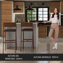 Ver imagem 6 de Ilha de Cozinha com Bancada e Balcão 120 Cm Branco/rustic Stella Madesa Branco/rustic