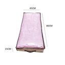 Ver imagem 3 de Caixa Organizadora Guarda Manta Lençol Edredom Organiza Guarda Roupa Quarto Multiuso com Ziper e Al