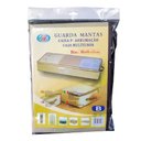 Ver imagem 4 de Caixa Organizadora Guarda Manta Lençol Edredom Organiza Guarda Roupa Quarto Multiuso com Ziper e Al