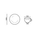 Ver imagem 3 de Conjunto com 6 Xícaras de Café com Pires Olho Grego 85ml