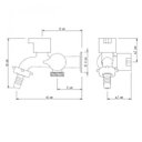 Ver imagem 2 de Torneira para Tanque e Máquina de Lavar J4 1/4 de Volta DN15 1134J4 Japi