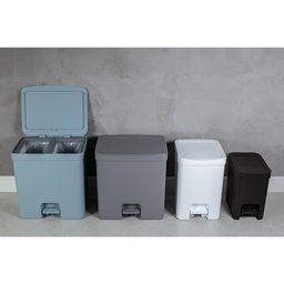 Lixeira Com Pedal 6Litros Trium Preto - OU - 3