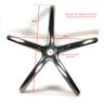 Estrela em Aluminio Resistente Grande Rodizios de Silicone - 5