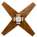 Ver imagem 1 de Ventilador de Teto Com Controle Remoto Natuvent Callis Led 4 Pás Madeira Imbuia 3000k Branco Quente