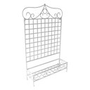 Ver imagem 2 de Jardim Suspenso Forjado Floreira 1,06X1,66m Branco