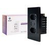 Tomada Inteligente Dupla Wifi Ekaza Usb + C 10a 3 Pinos Smart Alexa Google Bivolt Preta - 2