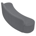 Ver imagem 2 de Sofá 4 Lugares para Sala de Estar Living 260cm Koane D06 Bouclê Cinza - Mpozenato