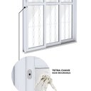 Ver imagem 6 de Porta de Aço Correr Lateral 3 Folhas com Grade Mosaico 213x150cm Riobras Pronto Branco