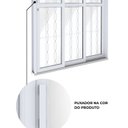 Ver imagem 7 de Porta de Aço Correr Lateral 3 Folhas com Grade Mosaico 213x150cm Riobras Pronto Branco