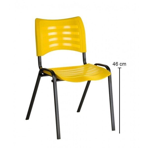 Cadeira Empilhavel Iso Amarelo - 2