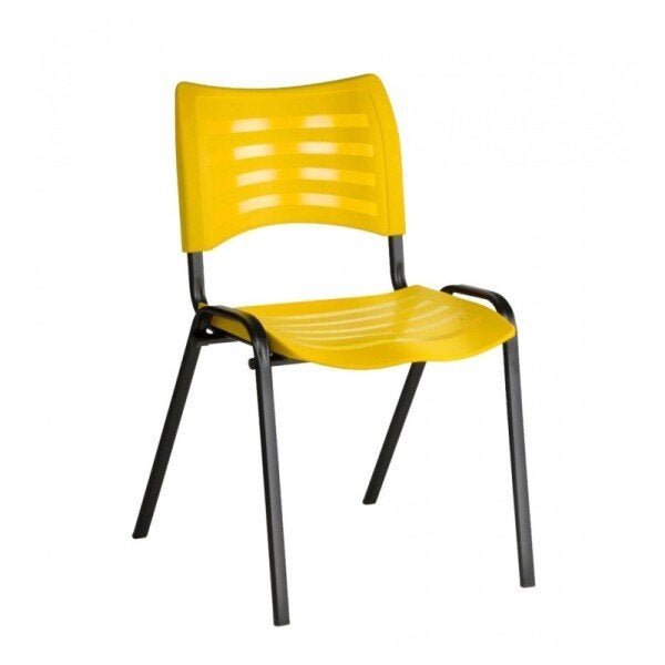 Cadeira Empilhavel Iso Amarelo