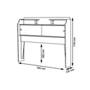 Ver imagem 3 de Cabeceira Box Solteiro Elisa Naturalle Framar