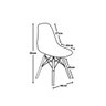 Conjunto de Mesa Dobrável Retrátil 1,40 Volpi Inox + 2 Cadeiras Eiffel - Laranja - 7