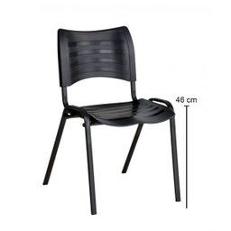 Cadeira Empilhavel Iso Preto - 2