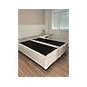 Box Bau Queen Size Linho Bege Blindada 1,58 X 1,98 - 3