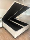 Ver imagem 5 de Box Bau Queen Size Linho Bege Blindada 1,58 X 1,98
