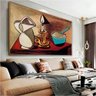 Quadro Decorativo Pablo Picasso Natureza Morta:150x100/PRETA - 6