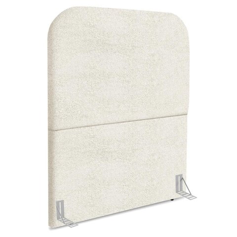 Cabeceira Solteiro 100 Cm com Frame Alana Boucle Bege Artte
