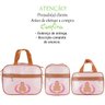 Kit Bolsa Infantil 3 Peças com Mochila Viagem Luxo Medalha: Urso Rosa - 2