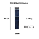 Ver imagem 2 de Decoração Escultura de Parede Abstrata em Aço Cor Azul Exclusiva no Brasil Base em MDF Para Sala Qu