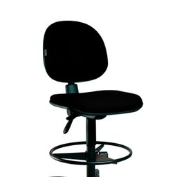 Cadeira Caixa Executiva com Back System para Escritório Preto - 2