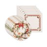 Kit Sousplat + Guardanapo Natal Christmas Vintage NSW 6 Peças com base - 2