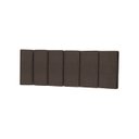 Ver imagem 1 de Cabeceira Elegante para Cama Box 200cm Marrom Suede