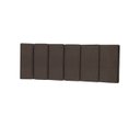 Ver imagem 1 de Cabeceira Elegante para Cama Box 200cm Marrom Suede