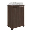 Ver imagem 1 de Armário Sapateira 2 Portas com 4 Prateleiras - Castanho