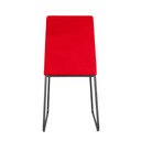 Ver mais imagens de Kit 10 Cadeiras de Jantar Cozinha Industrial Lexa Veludo - Élpis Móveis - Vermelho - Preta