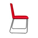 Ver imagem 7 de Kit 10 Cadeiras de Jantar Cozinha Industrial Lexa Veludo - Élpis Móveis - Vermelho - Preta