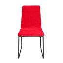 Ver imagem 6 de Kit 10 Cadeiras de Jantar Cozinha Industrial Lexa Veludo - Élpis Móveis - Vermelho - Preta