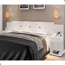Ver imagem 1 de Cabeceira Box Bruma Queen Fixação no Box MDF-MDP Branco Casah