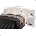 Ver imagem 2 de Cabeceira Box Bruma Queen Fixação no Box MDF-MDP Branco Casah
