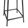 Kit 2 Bancos Alto de Metal Banqueta Empilhavel para Bar Bancão Cozinha - Preta - 4