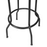 Kit 2 Bancos Alto de Metal com Apoio para Os Pés Banqueta Empilhavel para Bar Balcão Cozinha - Preta - 4