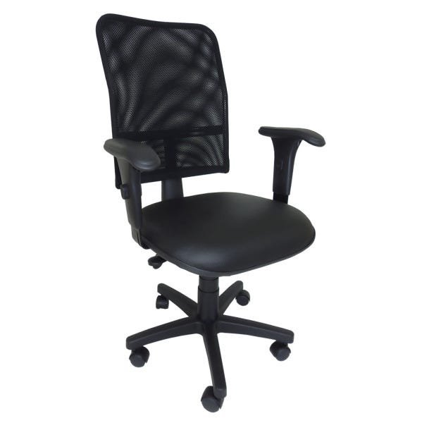 Cadeira Ergonômica Executiva em Tela Mesh Back System Nr-17 para Escritório Apoio Lombar Preta