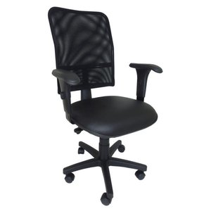 Cadeira Ergonômica Executiva em Tela Mesh Back System Nr-17 para Escritório Apoio Lombar Preta
