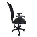 Ver imagem 3 de Cadeira Ergonômica Executiva em Tela Mesh Back System Nr-17 para Escritório Apoio Lombar Preta
