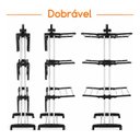 Ver imagem 4 de Varal de Chão 3 Andares Inox Forte 50kg Preto Portátil Compacto Viagens