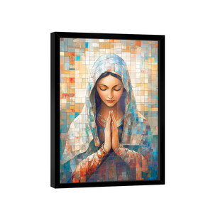 Quadro Decorativo Virgem Maria em Grid Arte Variação