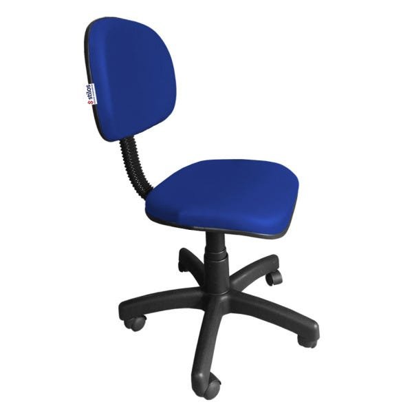 Cadeira Secretária Giratória com Regulagem de Altura Azul - 2