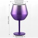 Ver imagem 2 de Taca Copo Termico Kit 2 Uni Inox 2 em 1 Bebida Coqutel Drink Vinho Festa Evento Praia Piscina Resist