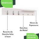 Ver imagem 3 de Porta Chaves De Parede Porta Chaveiro Organizador B.B.G.C